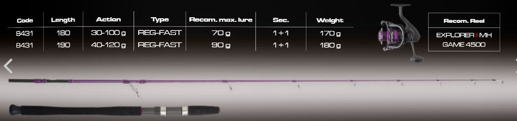 EXPLORER PURPLE INSHORE UL JIGGING