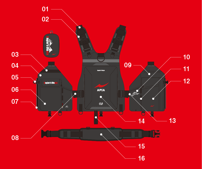 Anglers support vest ver.4